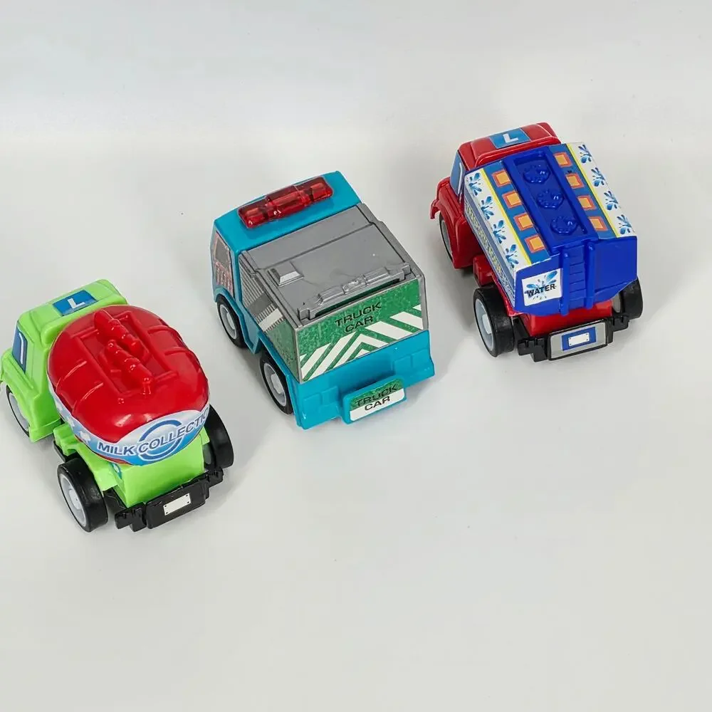 FUNCORN TOYS MINI PULL‑BACK VEHICLE SET – 6 MIXED CARS & TRUCKS – AGES 3+